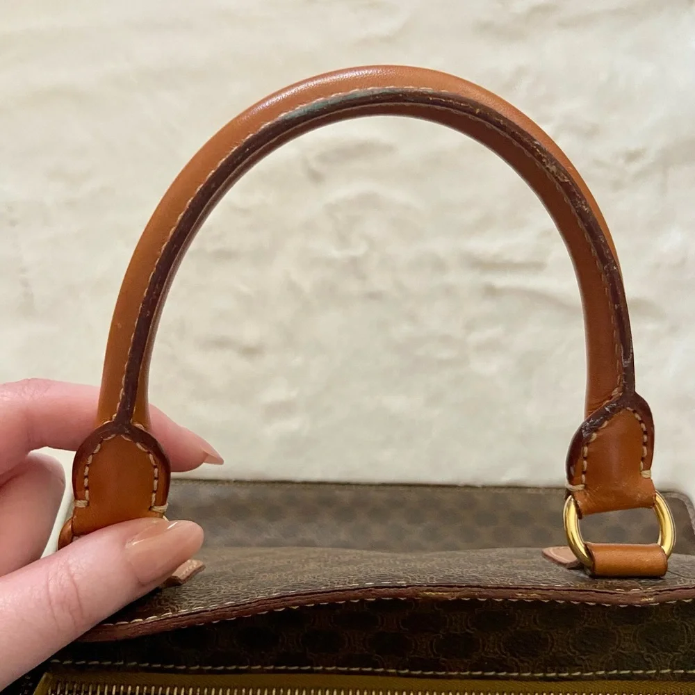 Celine Vintage Macadam Top Handle Handbag - Picture 14 of 16